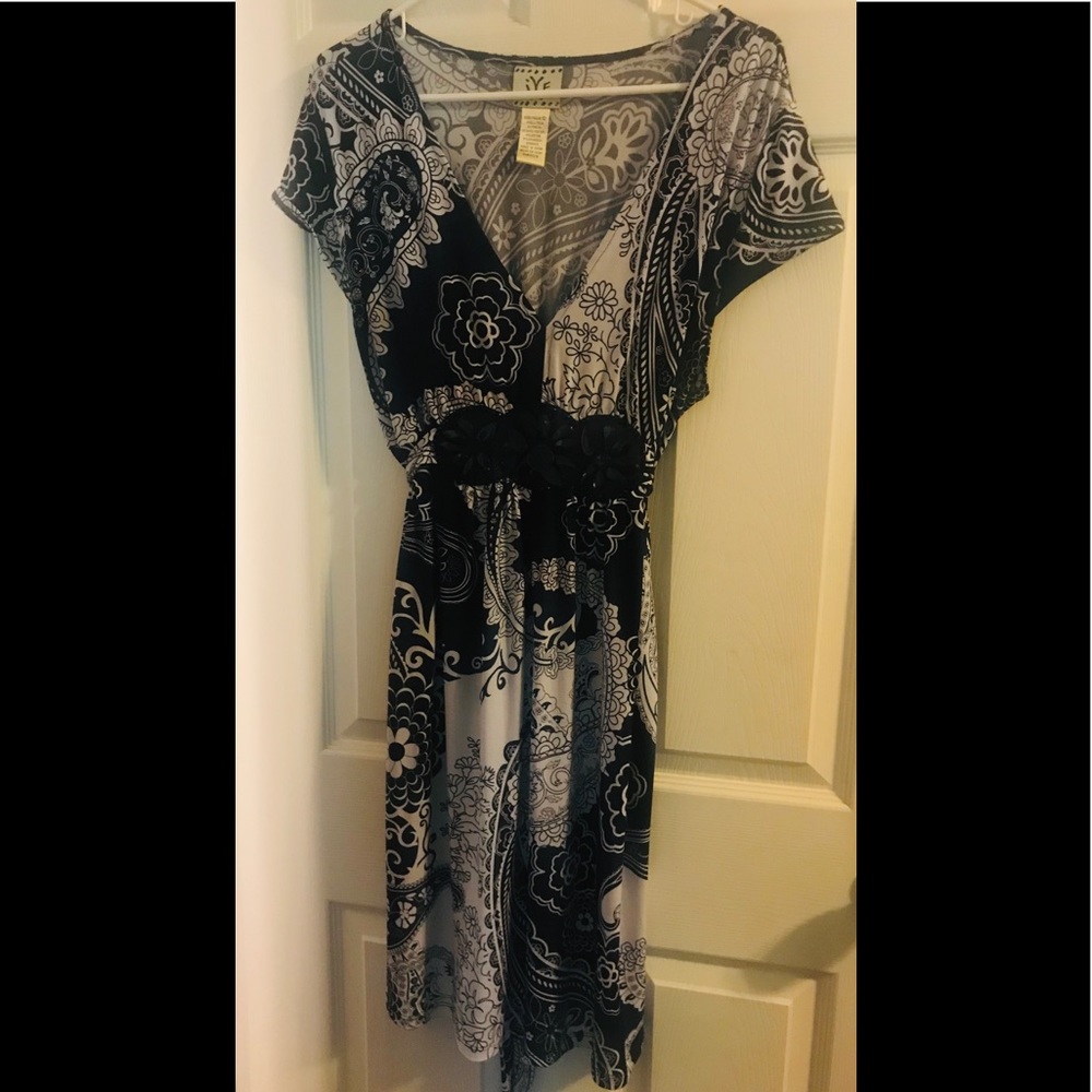 Black and white dress